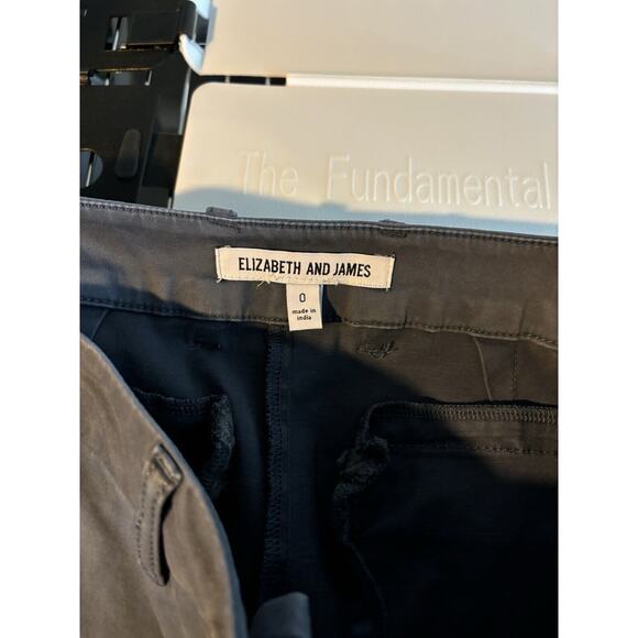 ELIZABETH AND JAMES BLUE PANTS SIZE 0 flat front BOOTCUT work wear casual - Picture 8 of 9